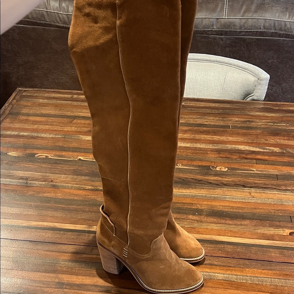 Dolce Vita Camel Suede Over The Knee Boots 6.5 - Picture 4 of 4